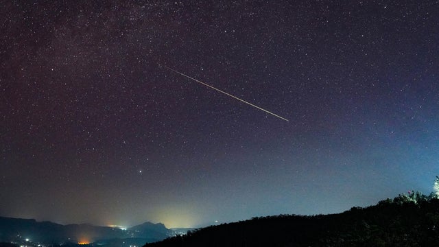A Huge Perseid Meteor Was Seen Over The Night Sky 